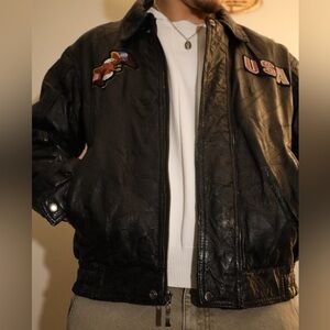 USA LEATHER JACKET 1 OF 1